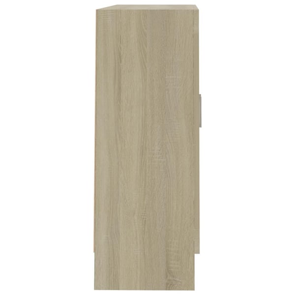 vidaXL bogskab 82,5x30,5x80 cm spånplade sonoma-eg