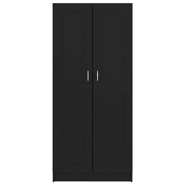vidaXL bogskab 82,5x30,5x185,5 cm spånplade sort