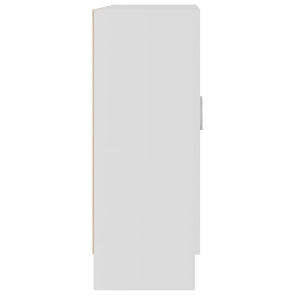 vidaXL Bokhylle hvit 82,5x30,5x80 cm sponplate