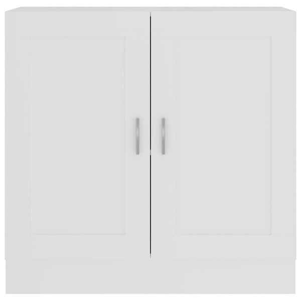vidaXL Bokhylle hvit 82,5x30,5x80 cm sponplate