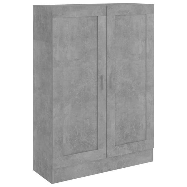 vidaXL Bokhylle betonggrå 82,5x30,5x115 cm sponplate