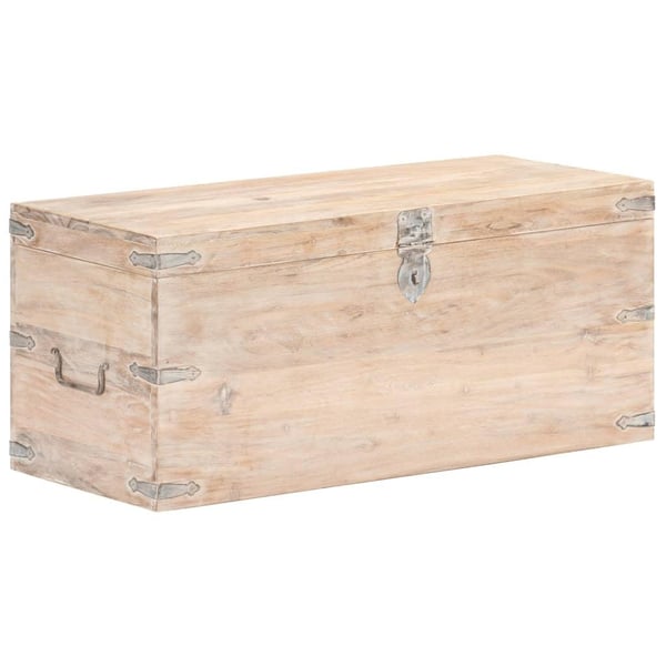 vidaXL opbevaringskiste 90x40x40 cm massivt akacietræ
