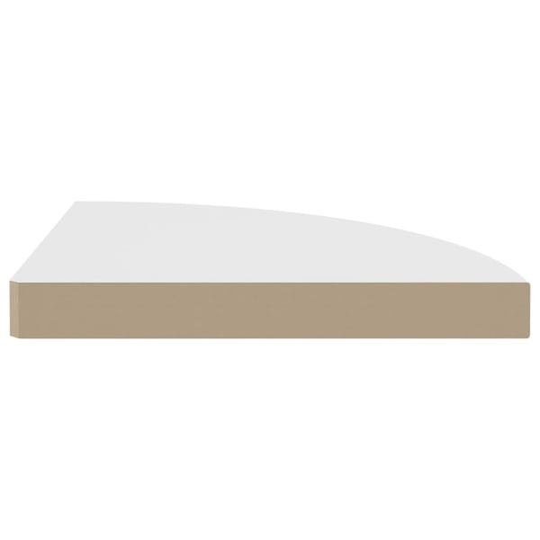 vidaXL hjørnehylde 35x35x3,8 cm MDF hvid