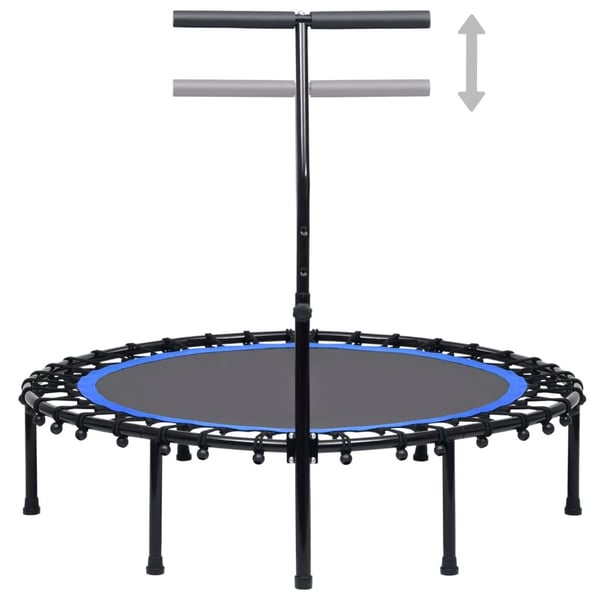 vidaXL fitnesstrampolin med håndtag 122 cm