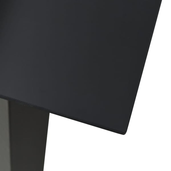 vidaXL havebord 150x80x74 cm stål og glas sort