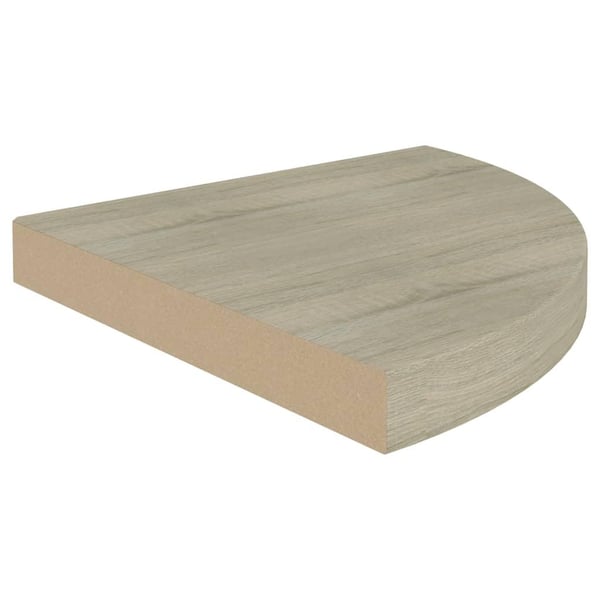 vidaXL hjørnehylder 4 stk. 35x35x3,8 cm MDF egetræsfarvet
