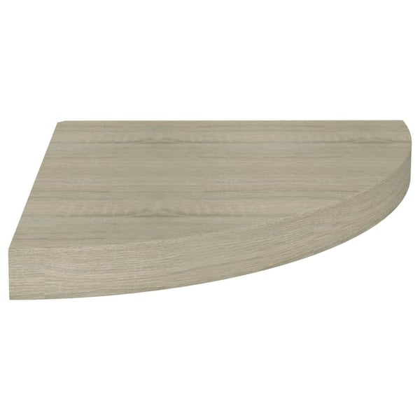 vidaXL hjørnehylder 4 stk. 35x35x3,8 cm MDF egetræsfarvet