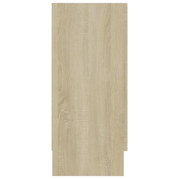 vidaXL Vitrine sonoma eik 120x30,5x70 cm konstruert tre