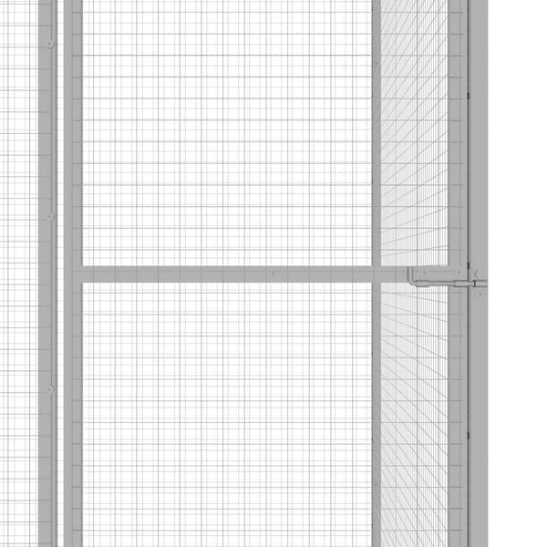 vidaXL kattebur 3x1,5x2,5 cm galvaniseret stål