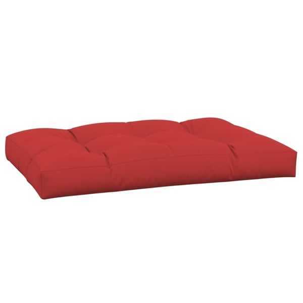 vidaXL pallehynde 120x80x12 cm stof rød