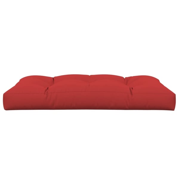 vidaXL pallehynde 120x80x12 cm stof rød