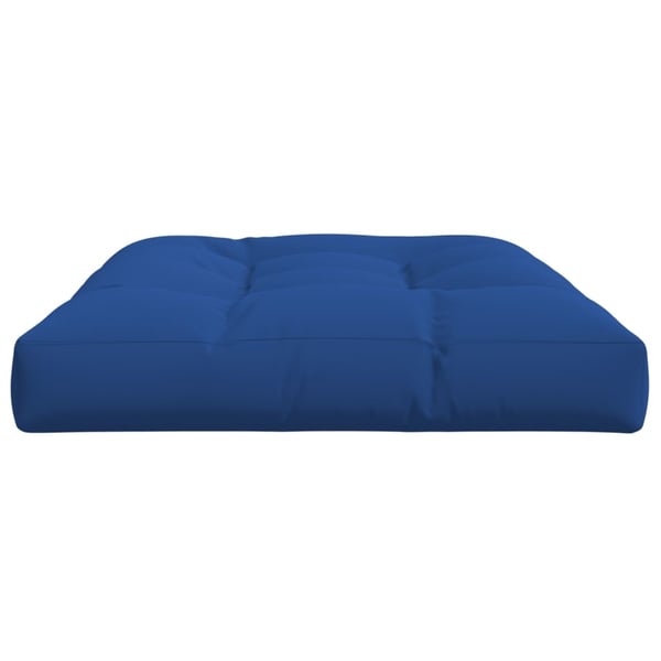 vidaXL pallehynde 120x80x12 cm stof kongeblå