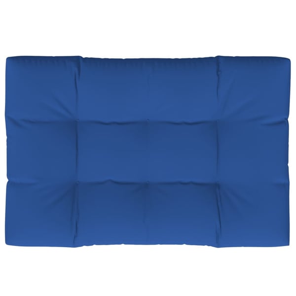 vidaXL pallehynde 120x80x12 cm stof kongeblå