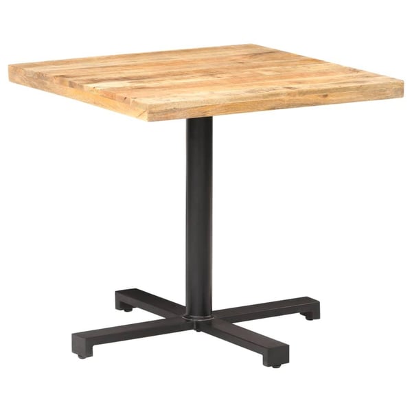 vidaXL Bistrobord firkantet 80x80x75 cm grovt mangotre