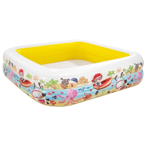 INTEX Oppblåsbart basseng med solskjerm 157x157x122 cm