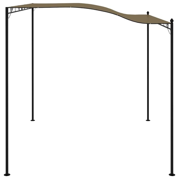 vidaXL Hagemarkise 3x2,4 m gråbrun 180 g/m²