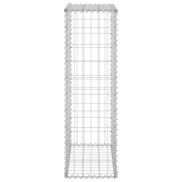 vidaXL Gabion med dekker galvanisert stål 60x30x100 cm