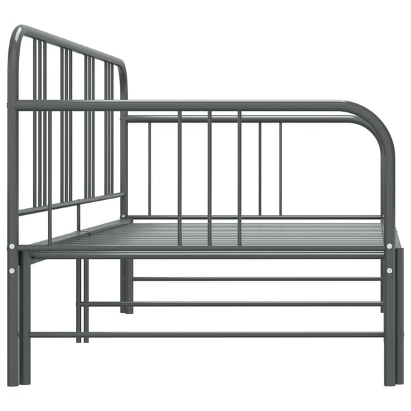 vidaXL Vuodesohvan runko harmaa metalli 90x200 cm