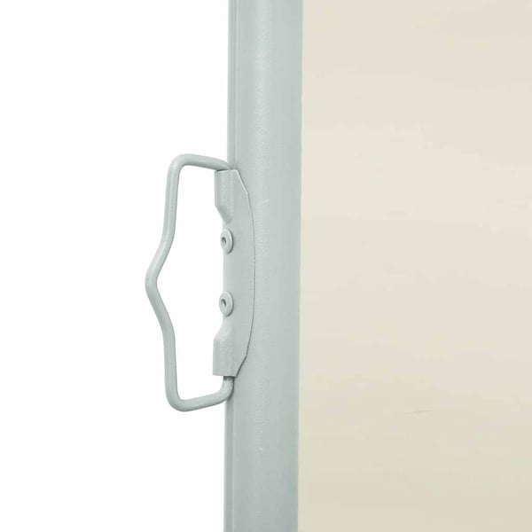 vidaXL Uttrekkbar sidemarkise 600x160 cm kremhvit
