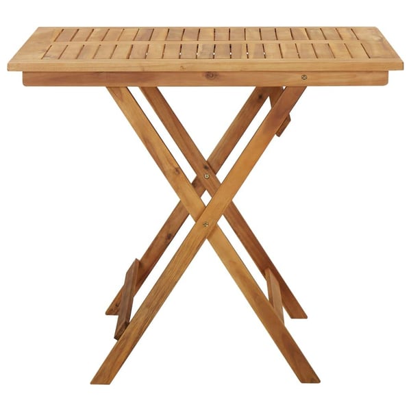 vidaXL foldbart havebord 90x90x75 cm massivt akacietræ