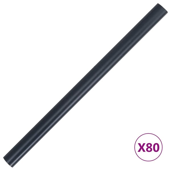 vidaXL Hageskjerm 4 stk PVC 35x0,19 m matt mørkegrå