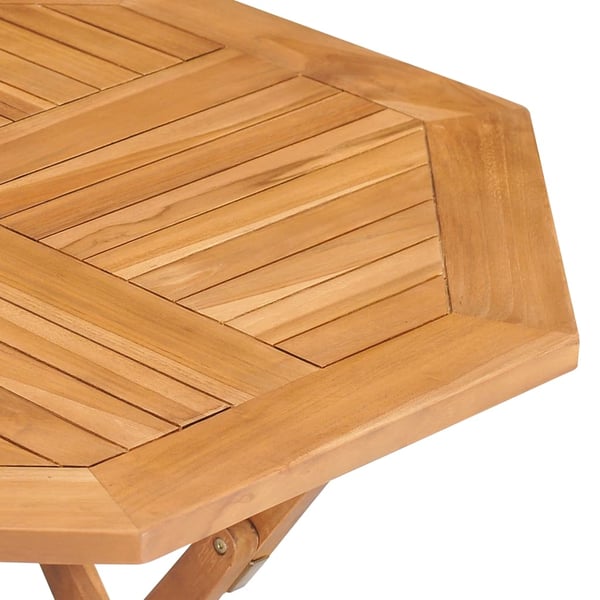 vidaXL Utendørs spisestue 5 deler heltre teak