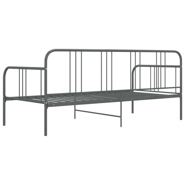 vidaXL Ramme til sovesofa grå metall 90x200 cm