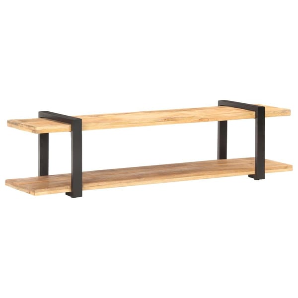 vidaXL TV-benk 160x40x40 cm grov heltre mango