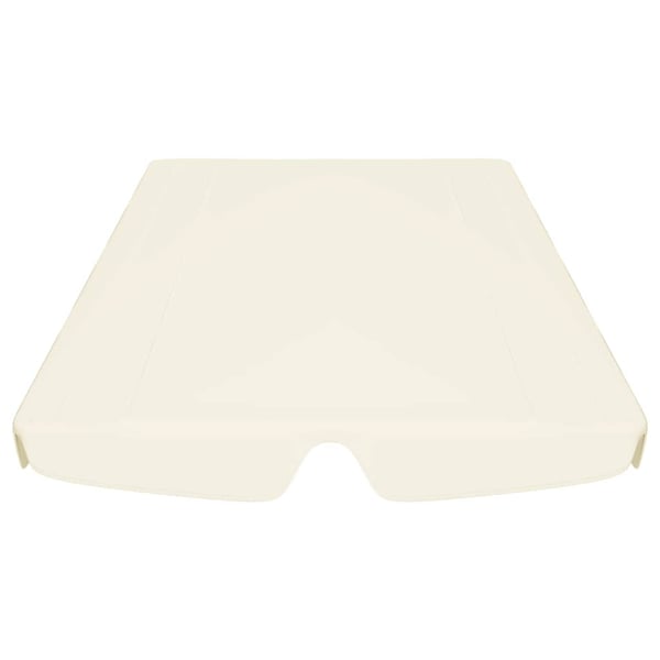 vidaXL baldakin til havegynge 188/168x145/110 cm cremefarvet