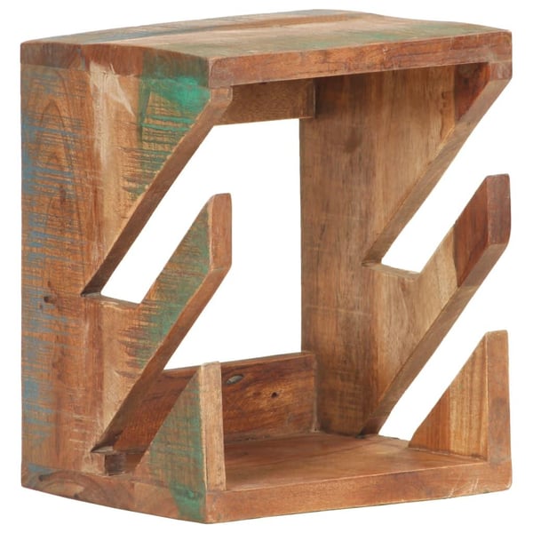 vidaXL væghængt skateboardstativ 25x20x30 cm massivt genbrugstræ