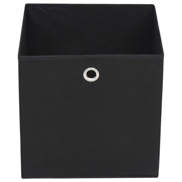 vidaXL opbevaringskasser 4 stk. ikke-vævet stof 28x28x28 cm sort