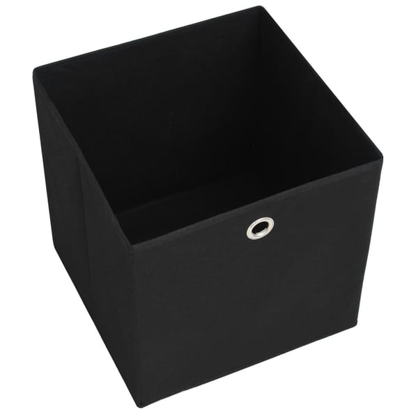 vidaXL opbevaringskasser 4 stk. ikke-vævet stof 28x28x28 cm sort