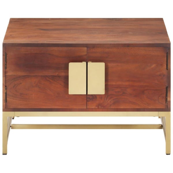 vidaXL sofabord 67x67x45 cm massivt akacietræ honningbrun