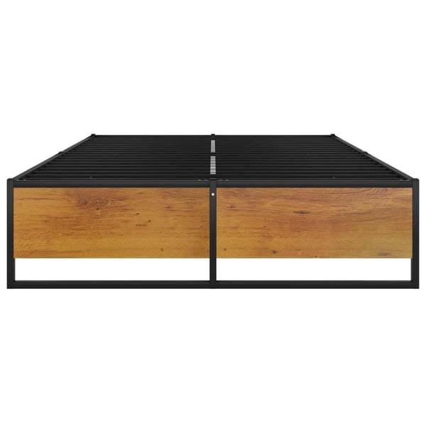 vidaXL Seng/Sengeramme svart metall 120x200 cm change1