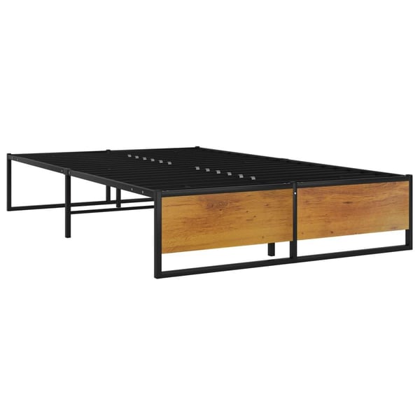 vidaXL Seng/Sengeramme svart metall 120x200 cm change1