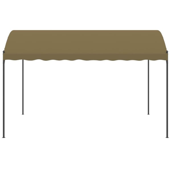 vidaXL Huvimaja 4x3x2,6 m ruskeanharmaa 180 g/m²