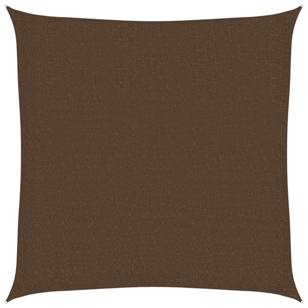 vidaXL Solseil 160 g/m² brun 3,6x3,6 m HDPE