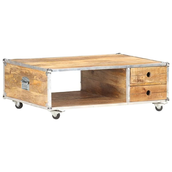 vidaXL sofabord 89x59x33 cm massivt ru mangotræ