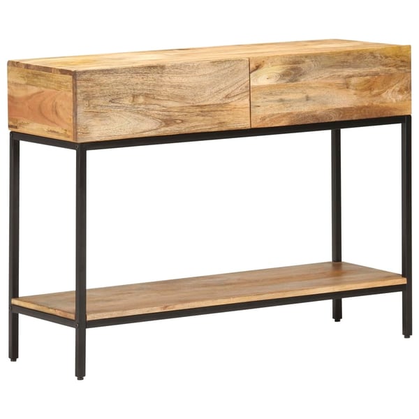 vidaXL konsolbord 100x35x76 cm massivt mangotræ