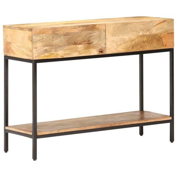 vidaXL konsolbord 100x35x76 cm massivt mangotræ