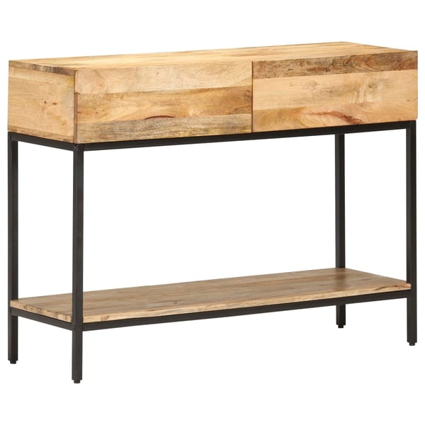 vidaXL konsolbord 100x35x76 cm massivt mangotræ