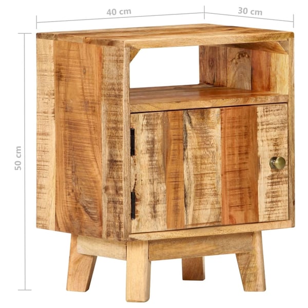 vidaXL sengebord 40x30x50 cm ru mangotræ