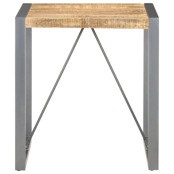 vidaXL Spisebord 70x70x75 cm grov heltre mango
