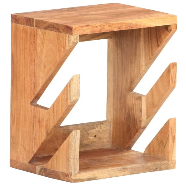 vidaXL væghængt skateboardstativ 25x20x30 cm massivt akacietræ