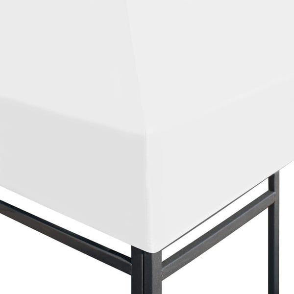 vidaXL Toppduk til paviljong 270 g/m² 4x3 m hvit