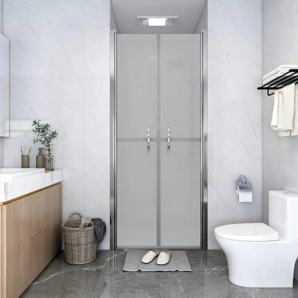 vidaXL brusedør 81x190 cm matteret sikkerhedsglas