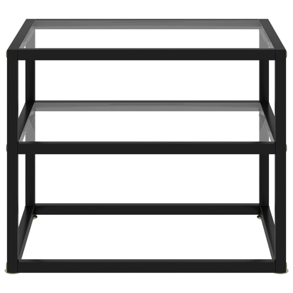 vidaXL konsolbord 50x40x40 cm hærdet glas transparent