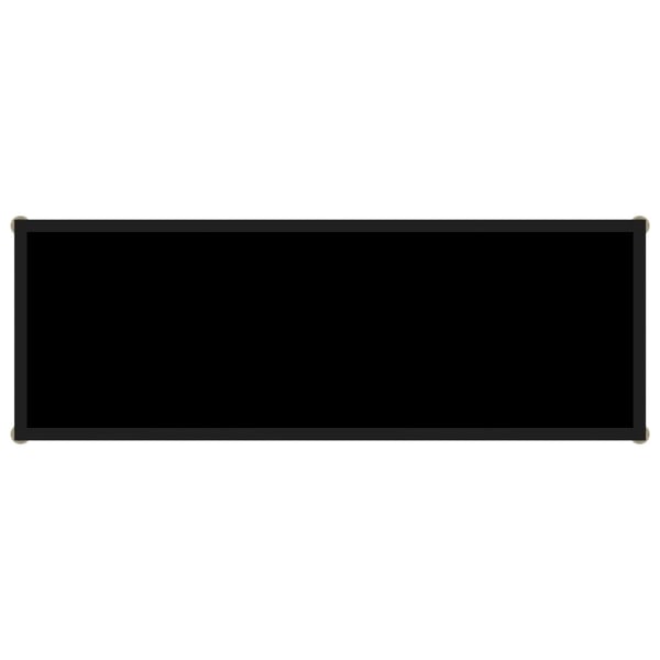 vidaXL Konsollbord svart 100x35x75 cm herdet glass