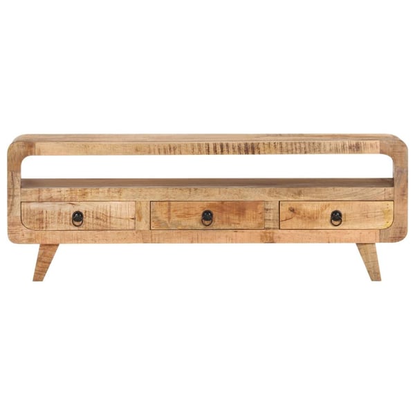 vidaXL TV-benk 117x30x41 cm grov heltre mango