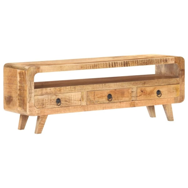 vidaXL TV-benk 117x30x41 cm grov heltre mango